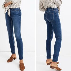 NEW Madewell‎ Petite Curvy High-Rise Skinny Jeans in Hayes Wash, 33P